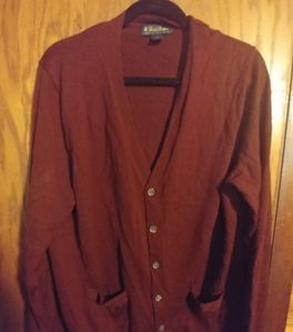 Brooks Brothers merino wool cardigan sweater, L